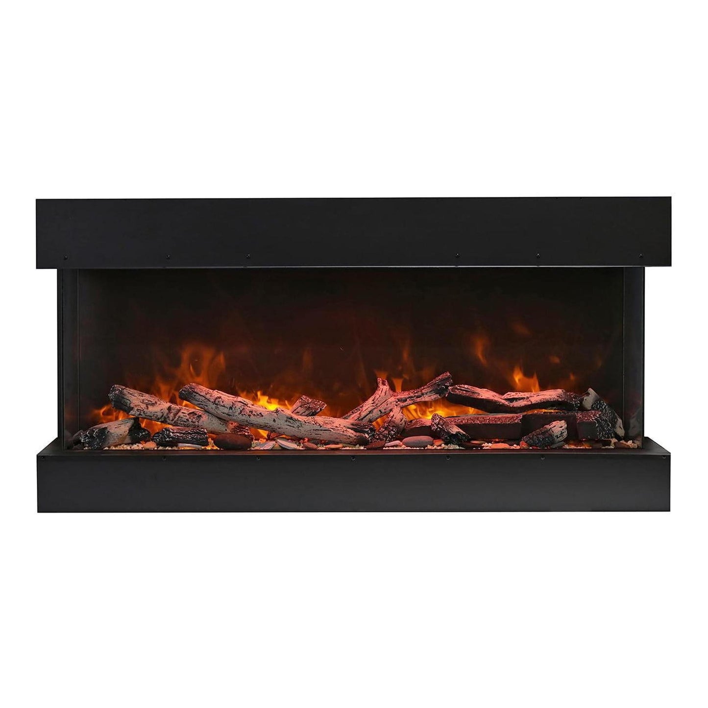 Amantii Tru View XL Deep 60" 3-Sided Indoor / Outdoor Built-in Electric Fireplace