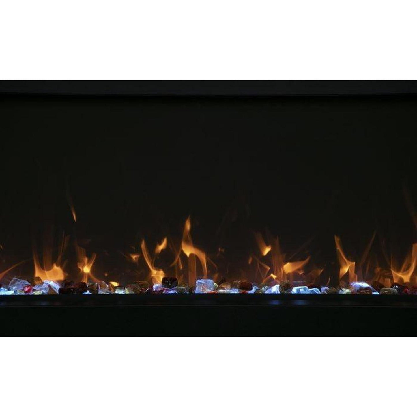 Amantii Tru View Extra Tall XL 88" 3-Sided Indoor / Outdoor Built-in Electric Fireplace