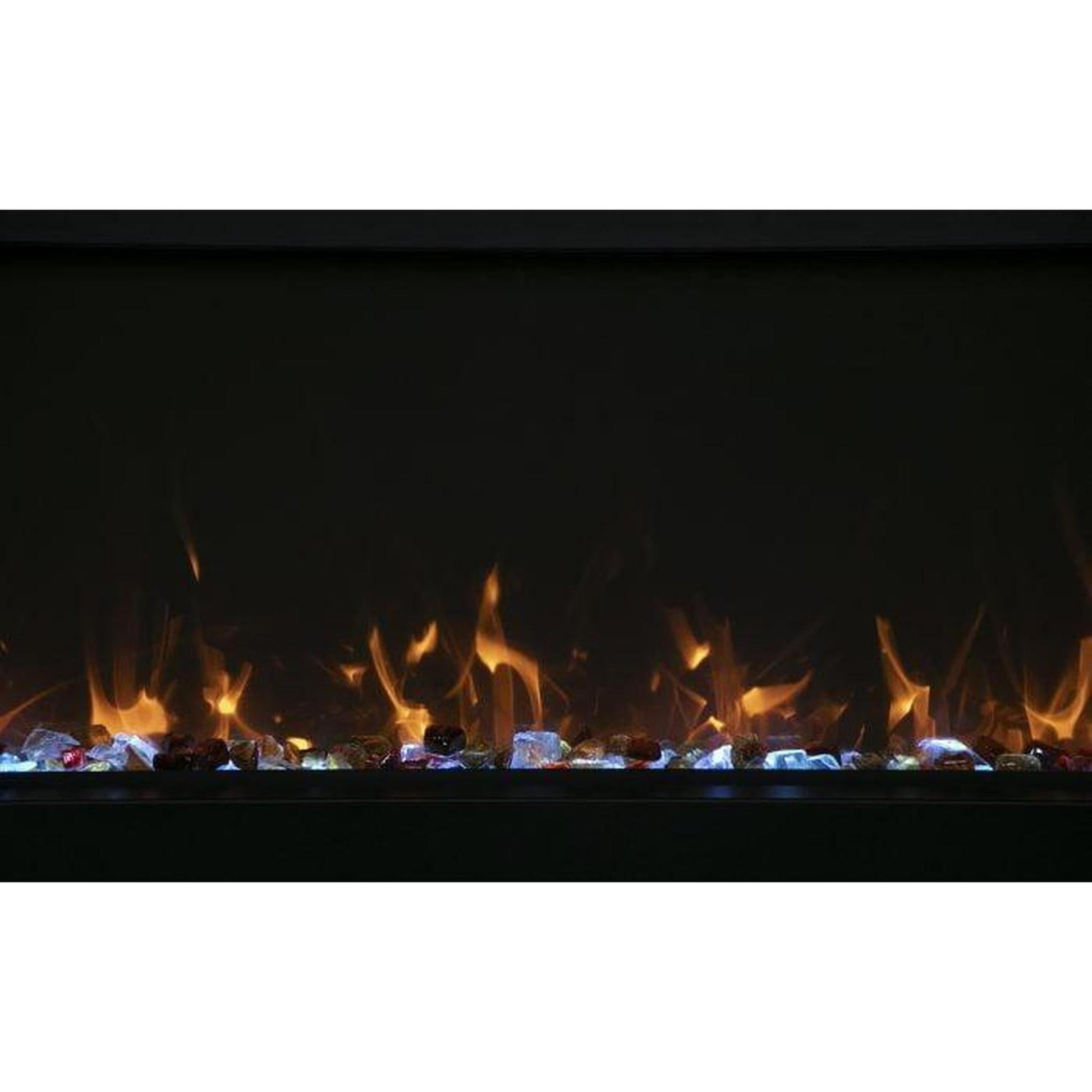 Amantii Tru View Extra Tall XL 88" 3-Sided Indoor / Outdoor Built-in Electric Fireplace