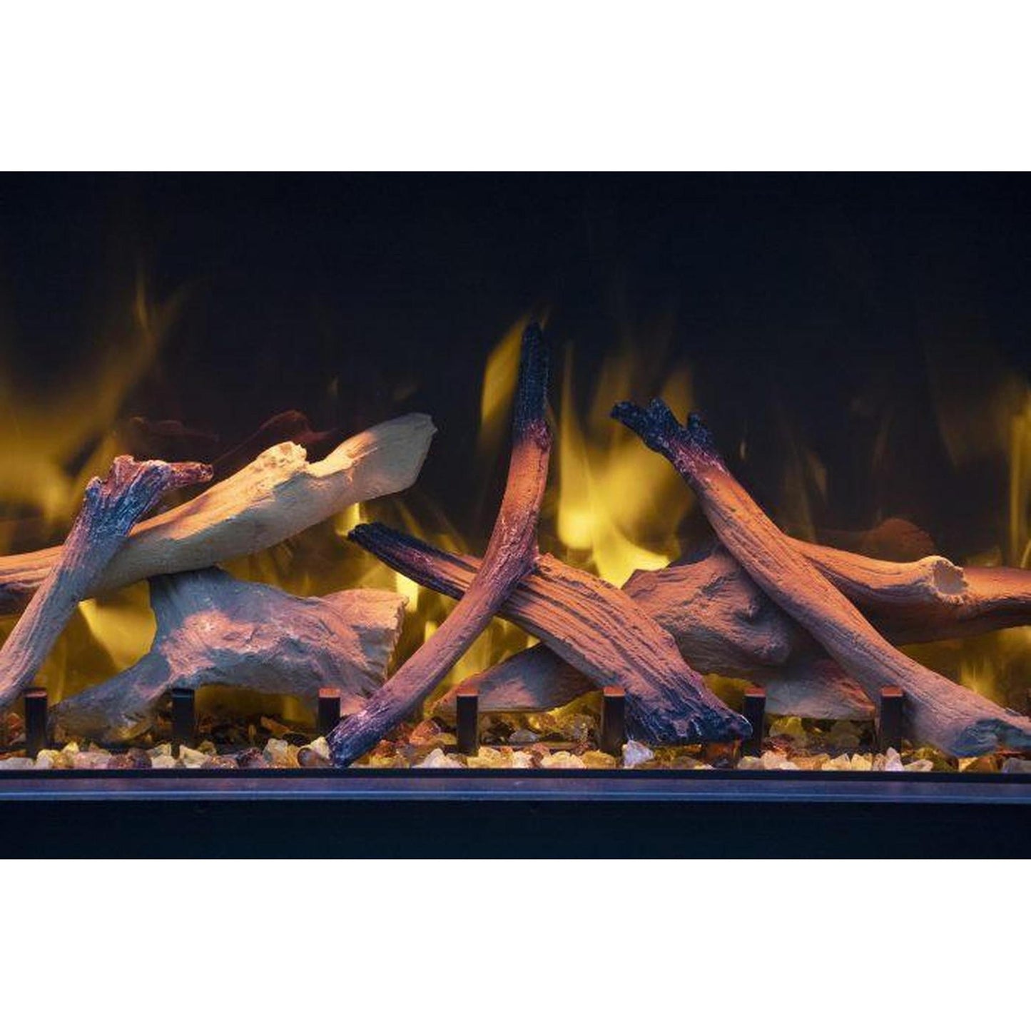 Amantii Tru View Extra Tall XL 88" 3-Sided Indoor / Outdoor Built-in Electric Fireplace