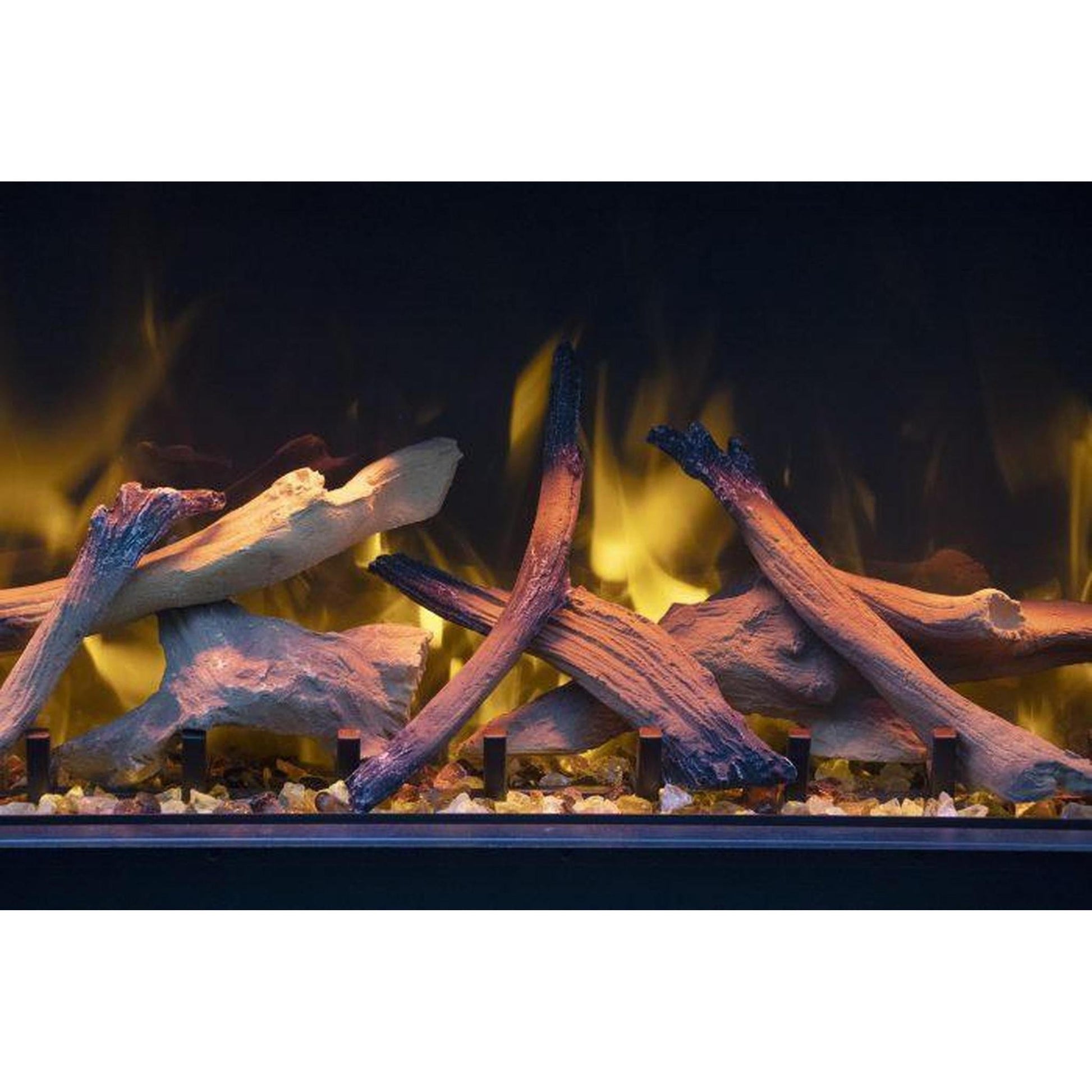 Amantii Tru View Extra Tall XL 88" 3-Sided Indoor / Outdoor Built-in Electric Fireplace