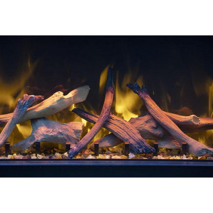 Amantii Tru View Extra Tall XL 88" 3-Sided Indoor / Outdoor Built-in Electric Fireplace