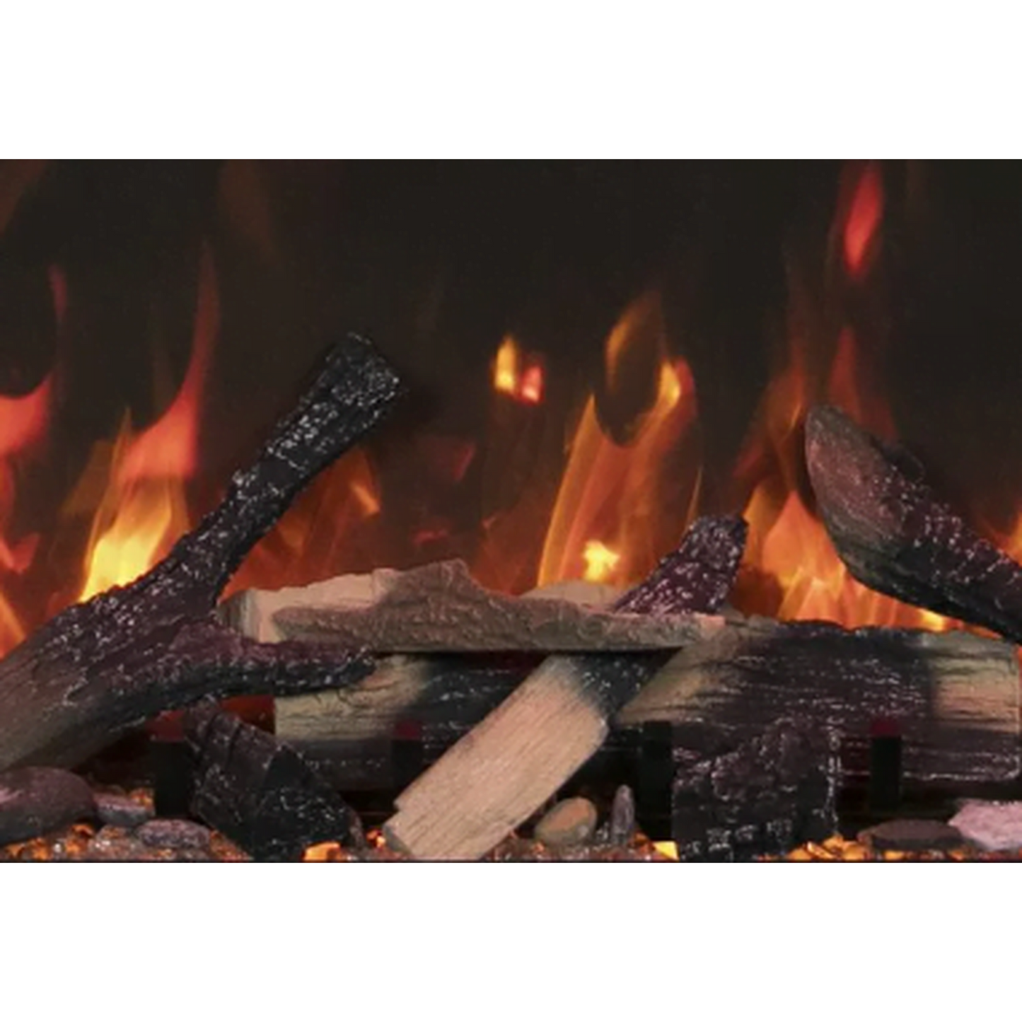 Amantii Tru View Extra Tall XL 88" 3-Sided Indoor / Outdoor Built-in Electric Fireplace