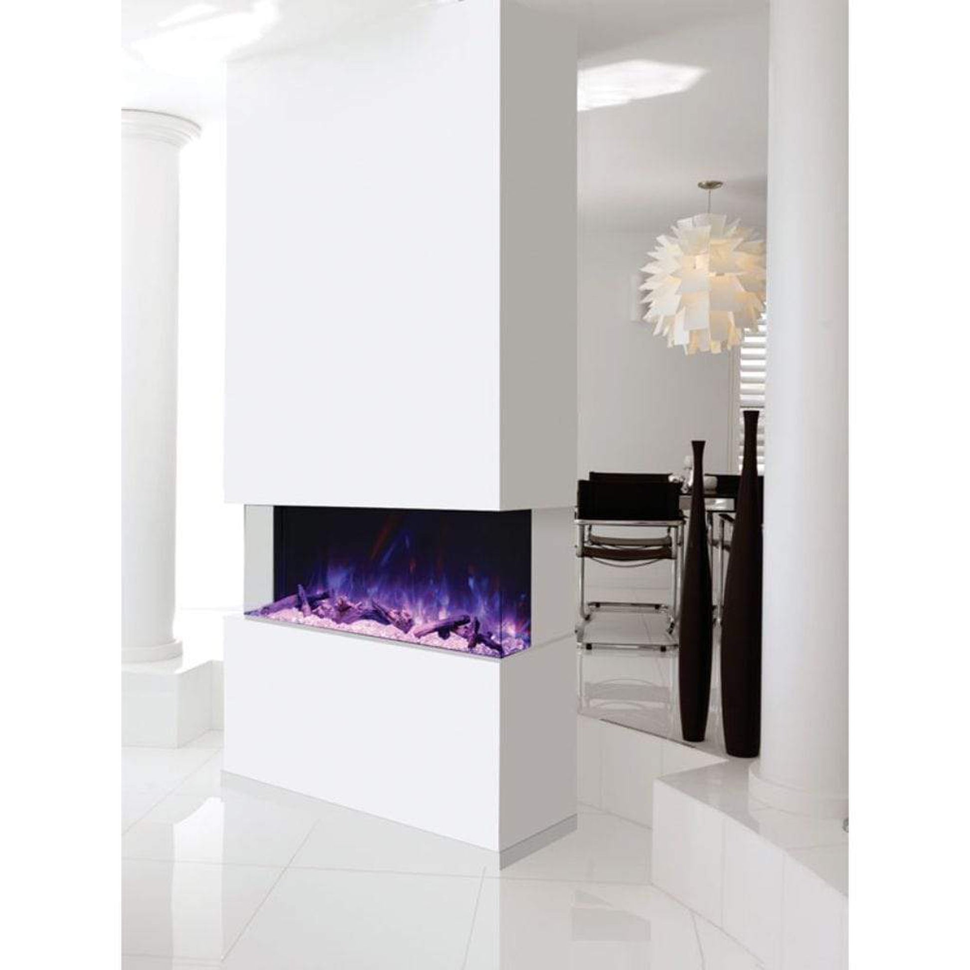 Amantii Tru View XL Deep 50" 3-Sided Indoor / Outdoor Built-in Electric Fireplace