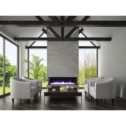 Amantii Tru-View XL Deep 50" Built-In Three Sided Electric Fireplace
