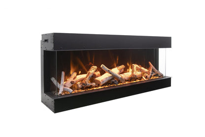 Amantii Tru View XL Deep 60" 3-Sided Indoor / Outdoor Built-in Electric Fireplace