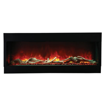 Amantii Tru View XL Deep 60" 3-Sided Indoor / Outdoor Built-in Electric Fireplace