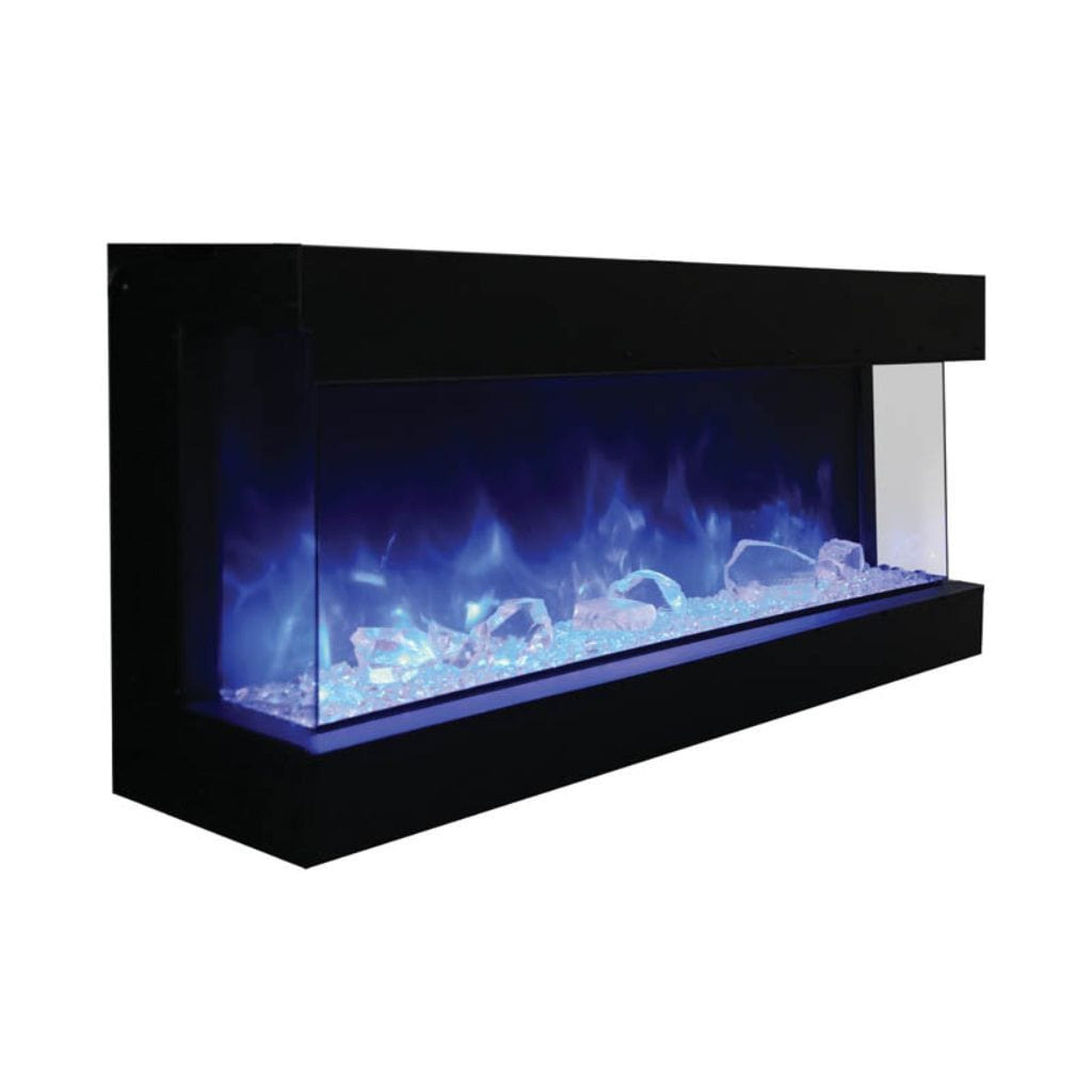 Amantii Tru View XL Deep 60" 3-Sided Indoor / Outdoor Built-in Electric Fireplace