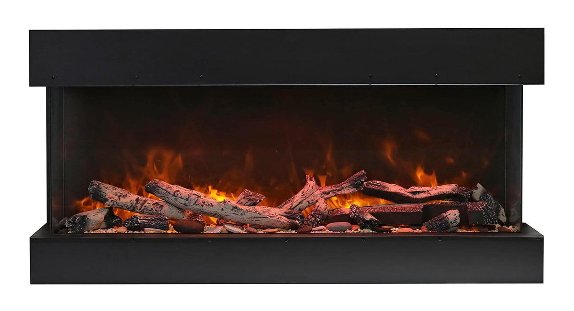 Amantii Tru View XL Deep 60" 3-Sided Indoor / Outdoor Built-in Electric Fireplace
