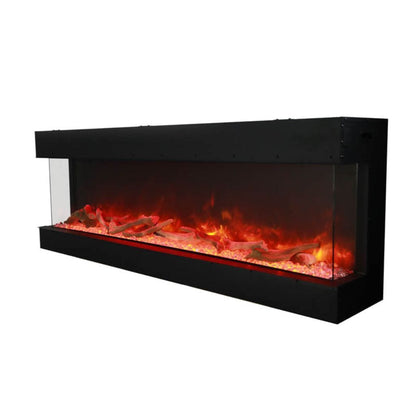 Amantii Tru View XL Deep 72" 3-Sided Indoor / Outdoor Built-in Electric Fireplace