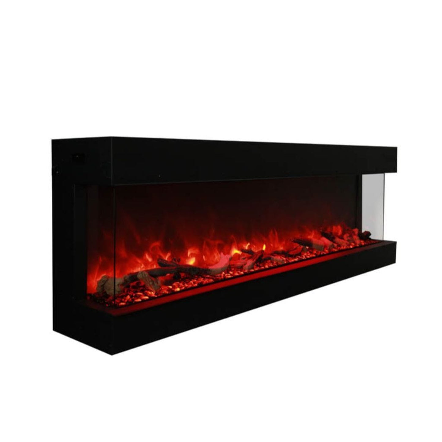Amantii Tru View XL Deep 72" 3-Sided Indoor / Outdoor Built-in Electric Fireplace