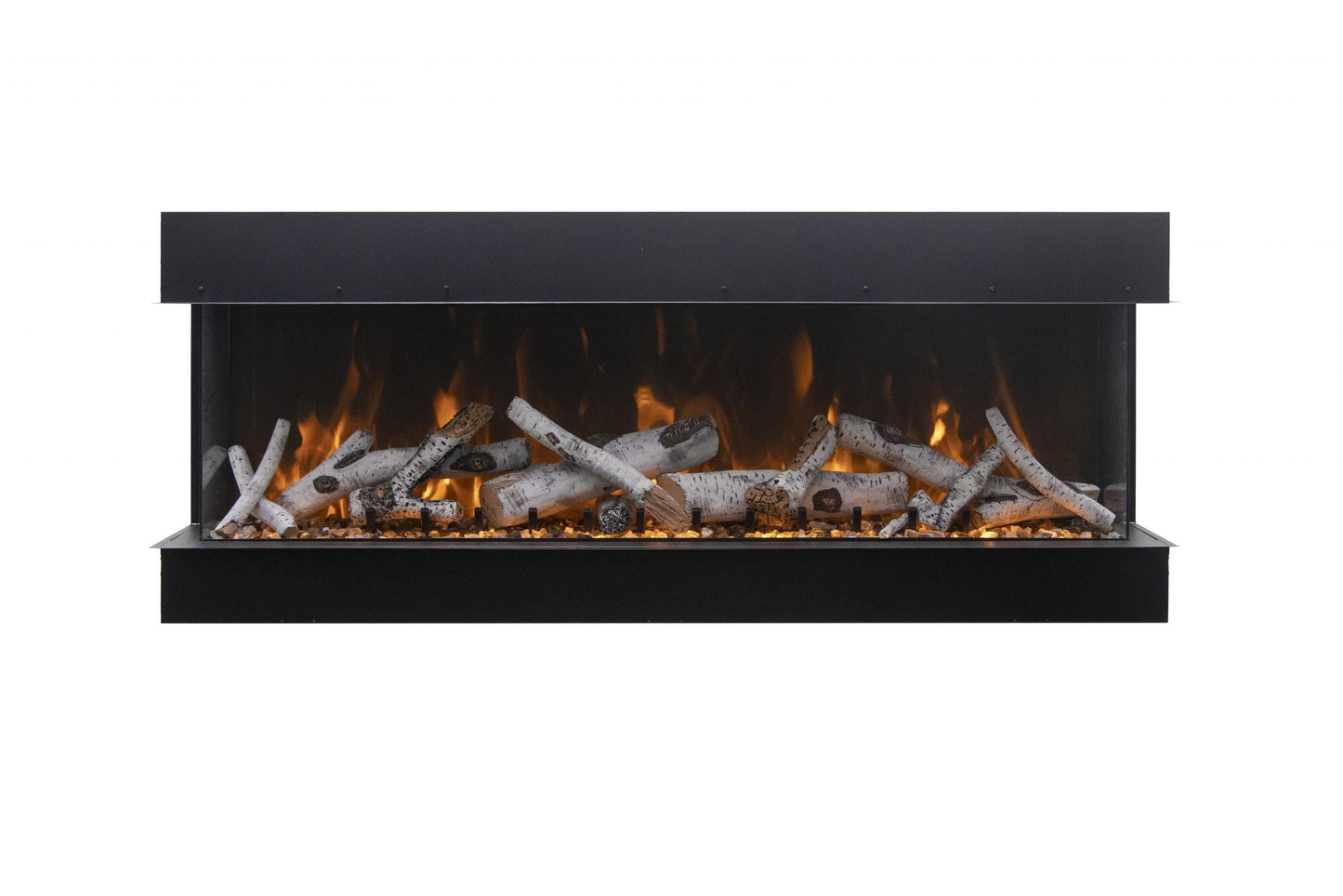 Amantii Tru View XL Deep 60" 3-Sided Indoor / Outdoor Built-in Electric Fireplace