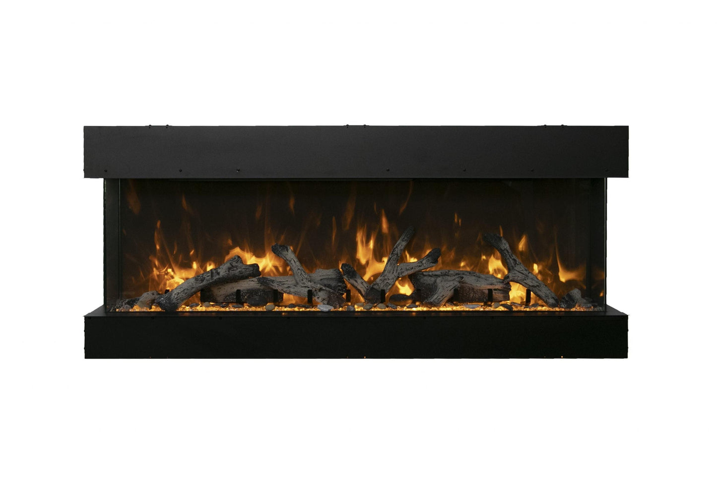 Amantii Tru View XL Deep 60" 3-Sided Indoor / Outdoor Built-in Electric Fireplace