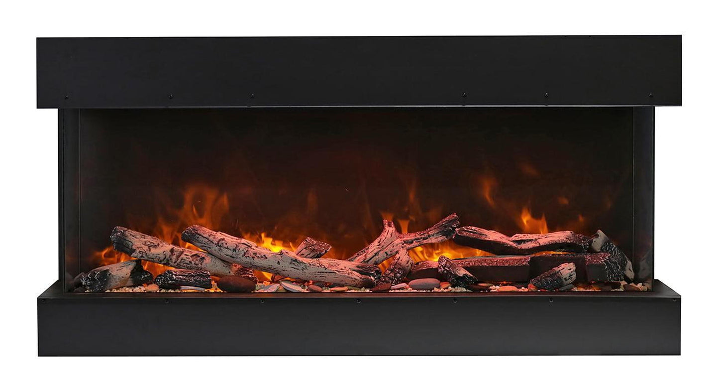 Amantii Tru View XL Deep 60" 3-Sided Indoor / Outdoor Built-in Electric Fireplace