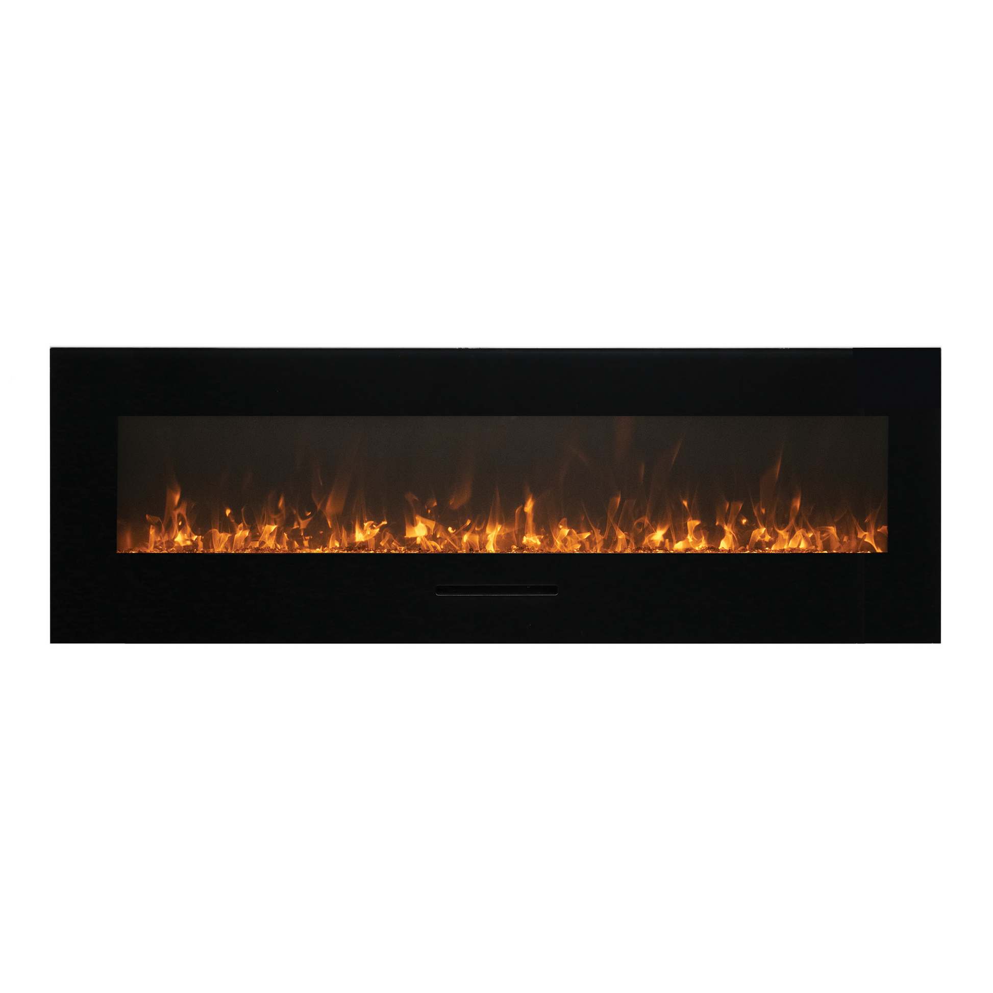 Amantii Wall Mount/Flush Mount 26" Electric Fireplace With Glass Surround and Log Set