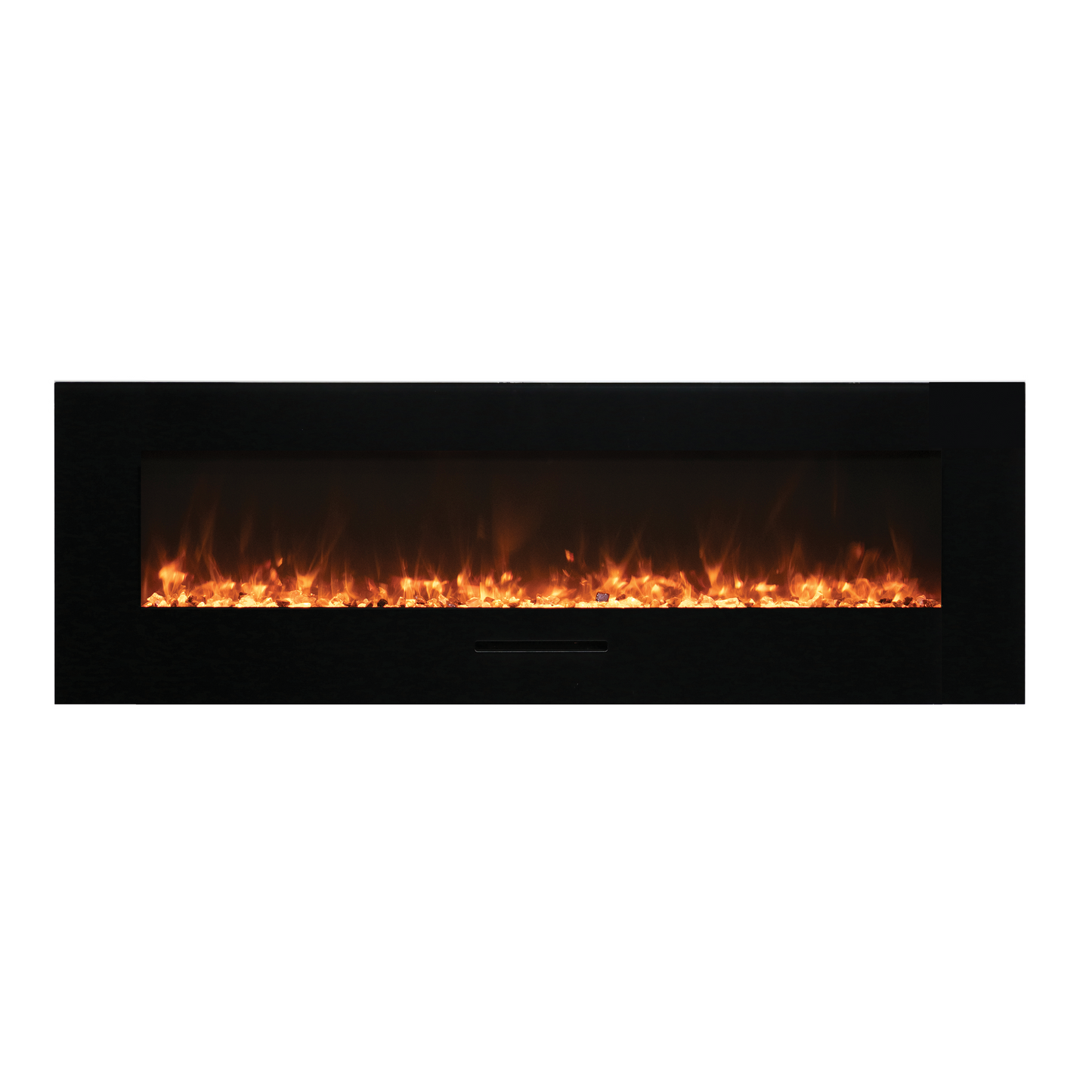 Amantii Wall Mount/Flush Mount 26" Electric Fireplace With Glass Surround and Log Set