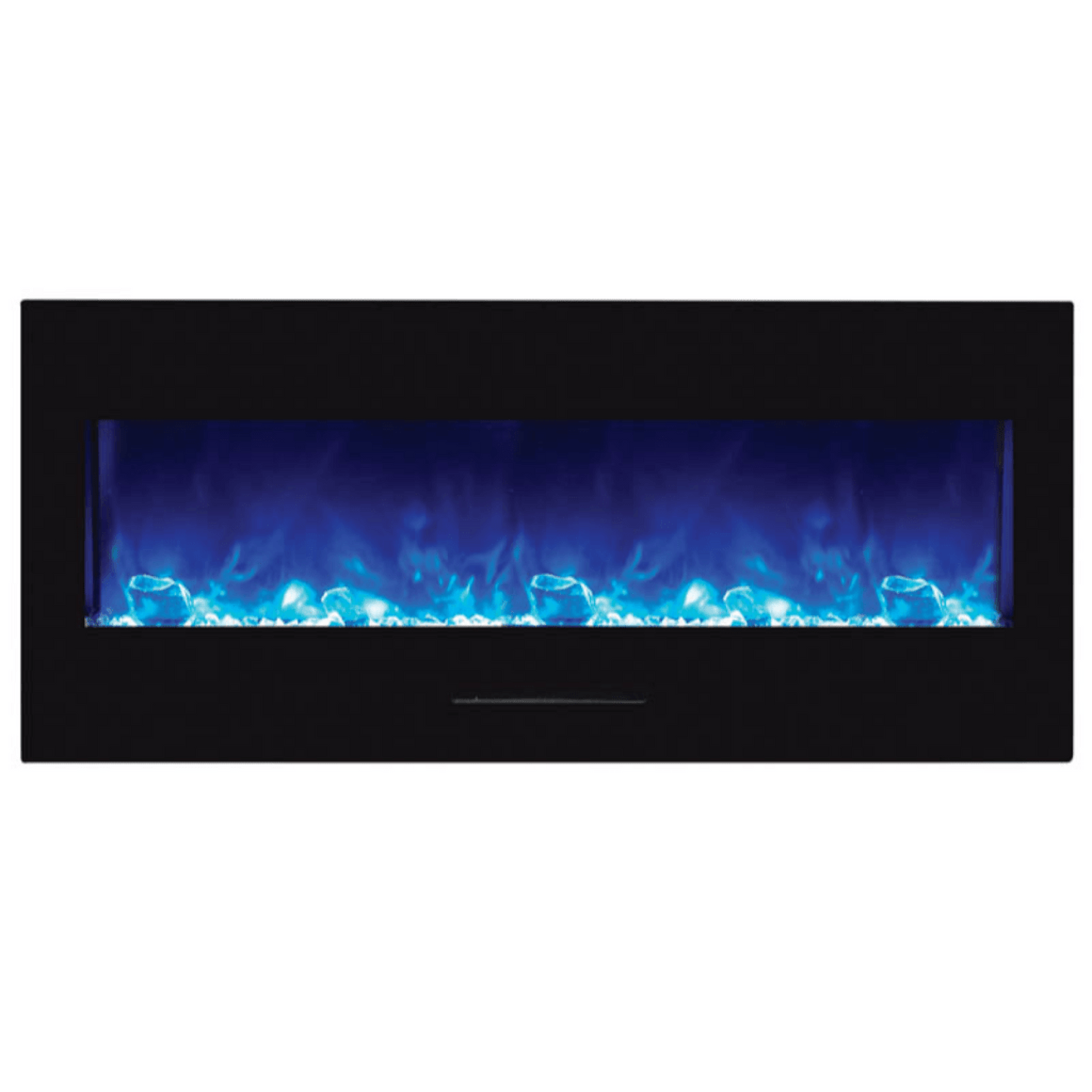 Amantii Wall Mount/Flush Mount 50" Vent-Free Electric Fireplace With Glass Surround and Log Set