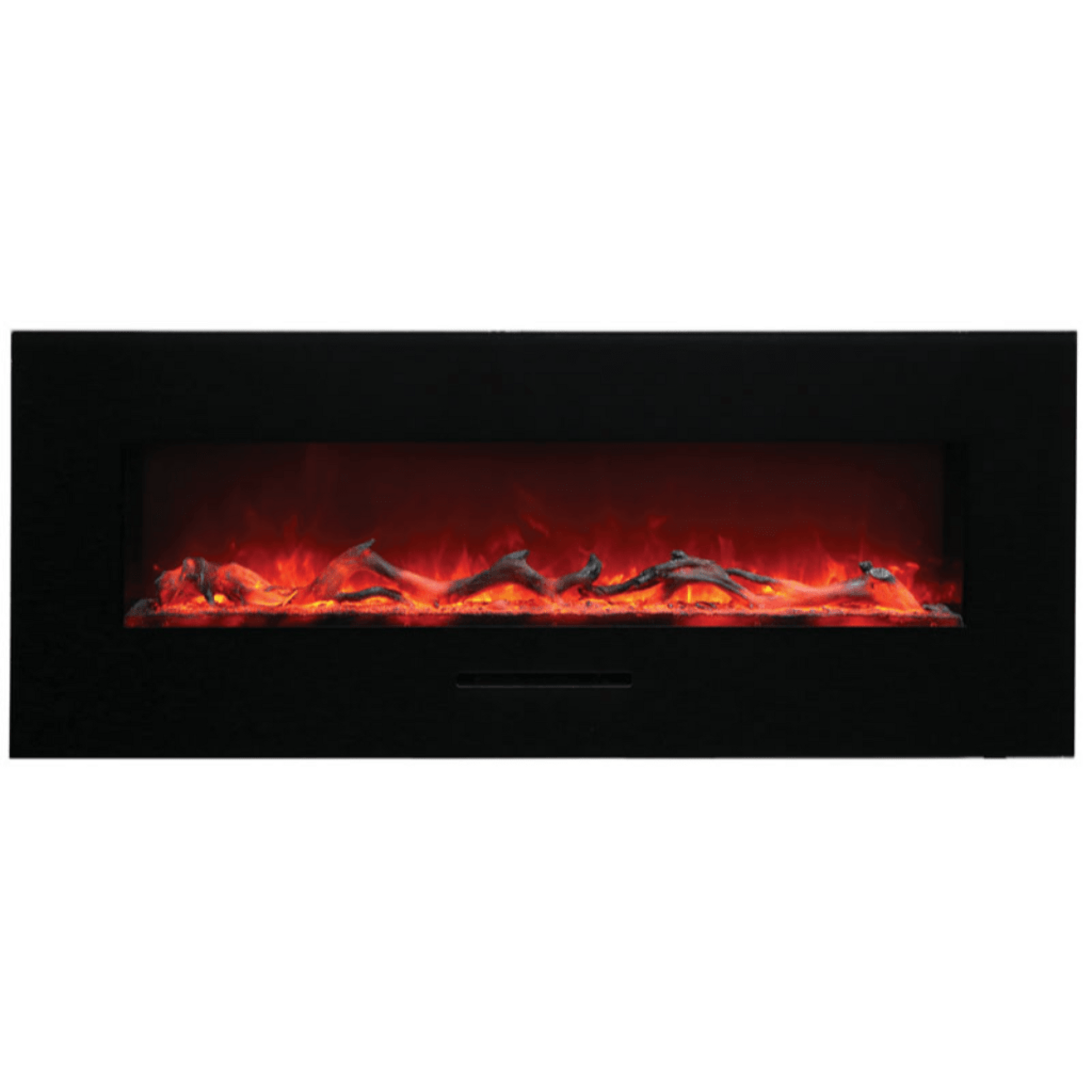 Amantii 60" Wall Mount/Flush Mount Electric Fireplace with Glass Surround
