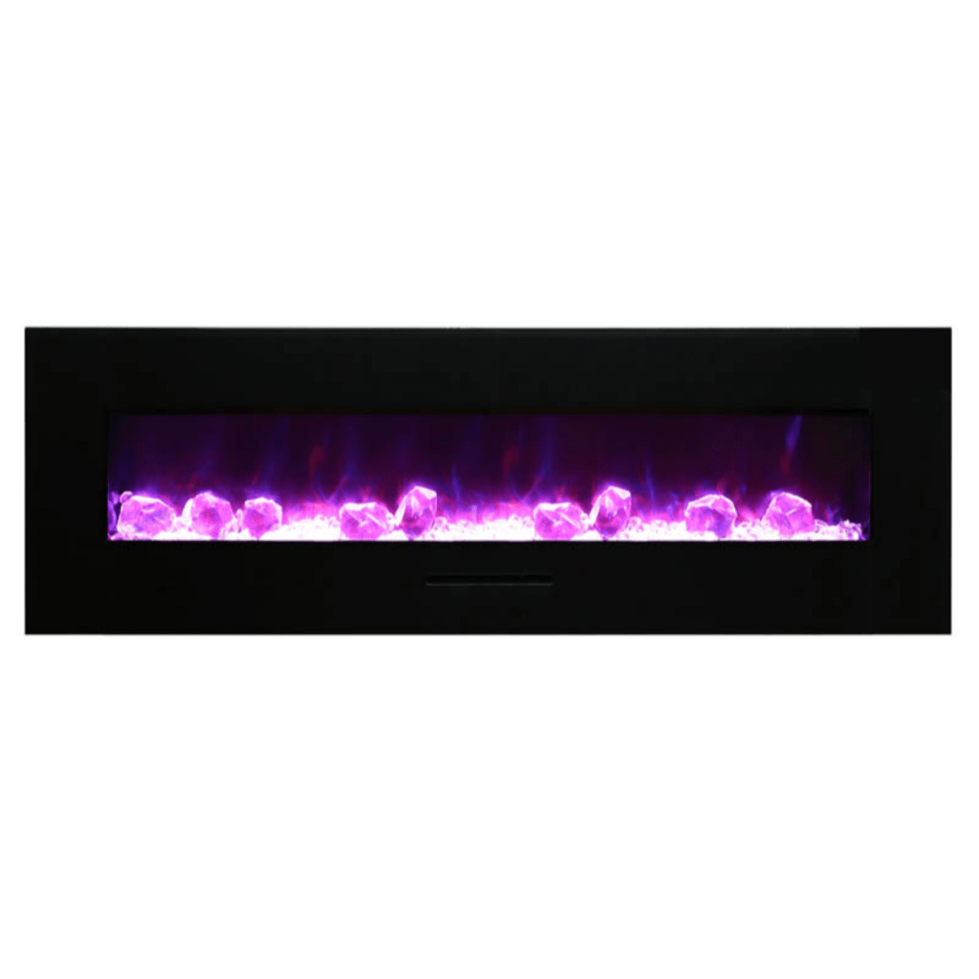 Amantii 60" Wall Mount/Flush Mount Electric Fireplace with Glass Surround