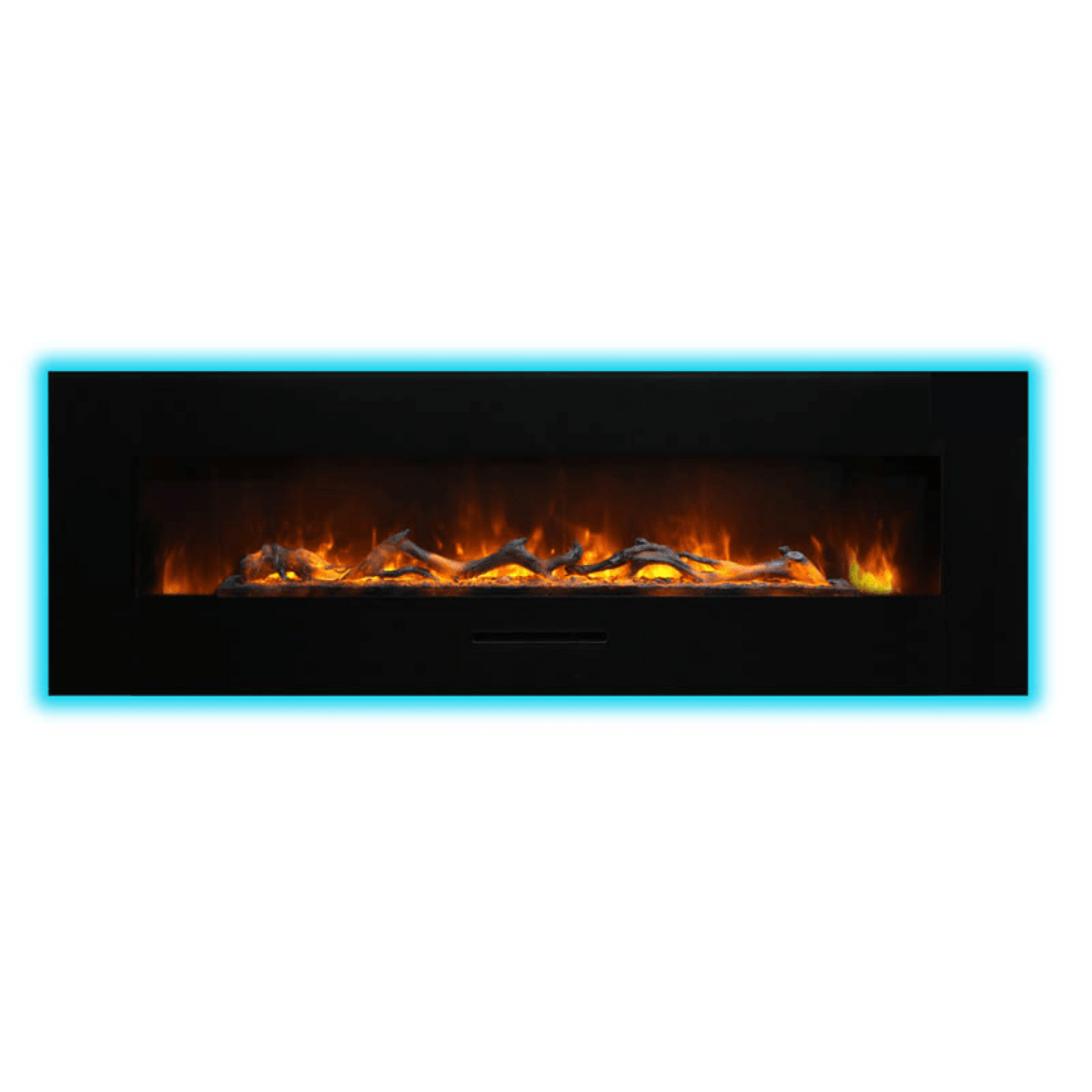 Amantii 60" Wall Mount/Flush Mount Electric Fireplace with Glass Surround