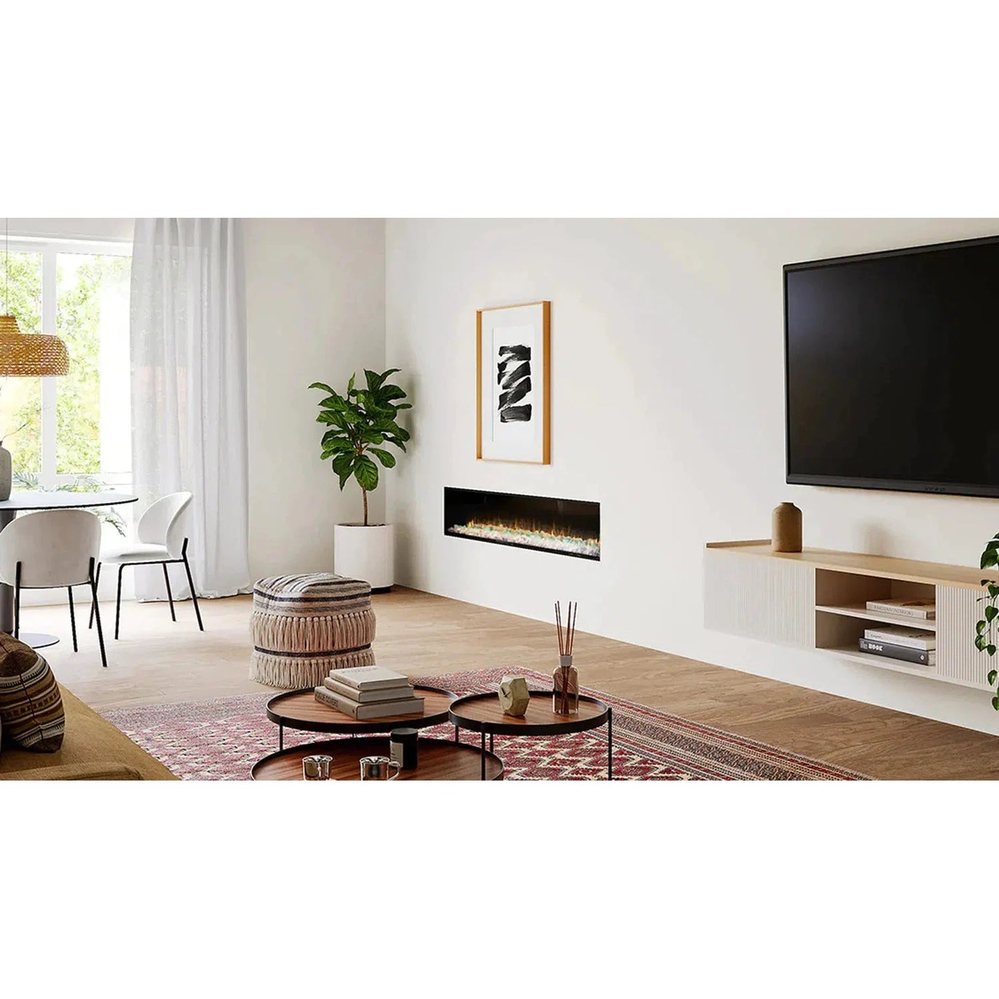 Ambe Linear72 68" Built-in Electric Fireplace