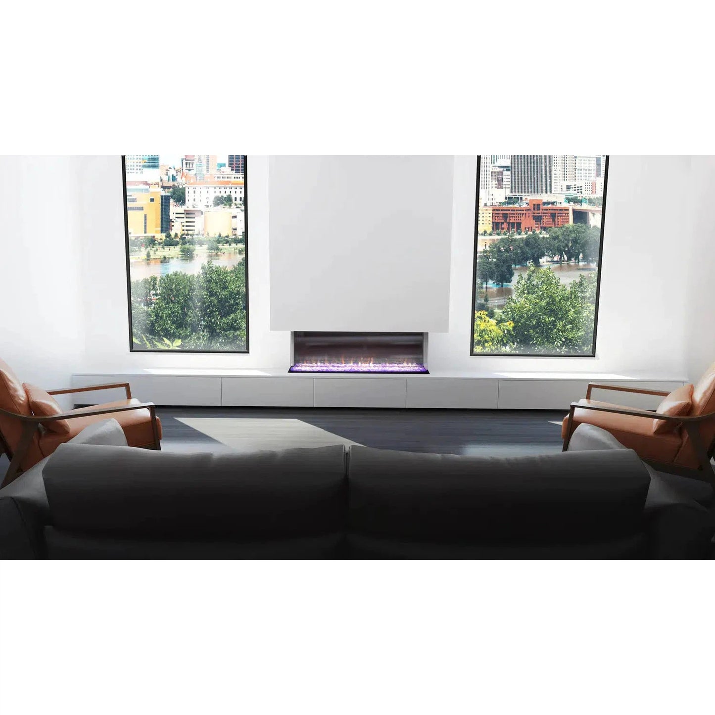 Ambe Multi49 Bay 48" Built-in Multi Electric Fireplace