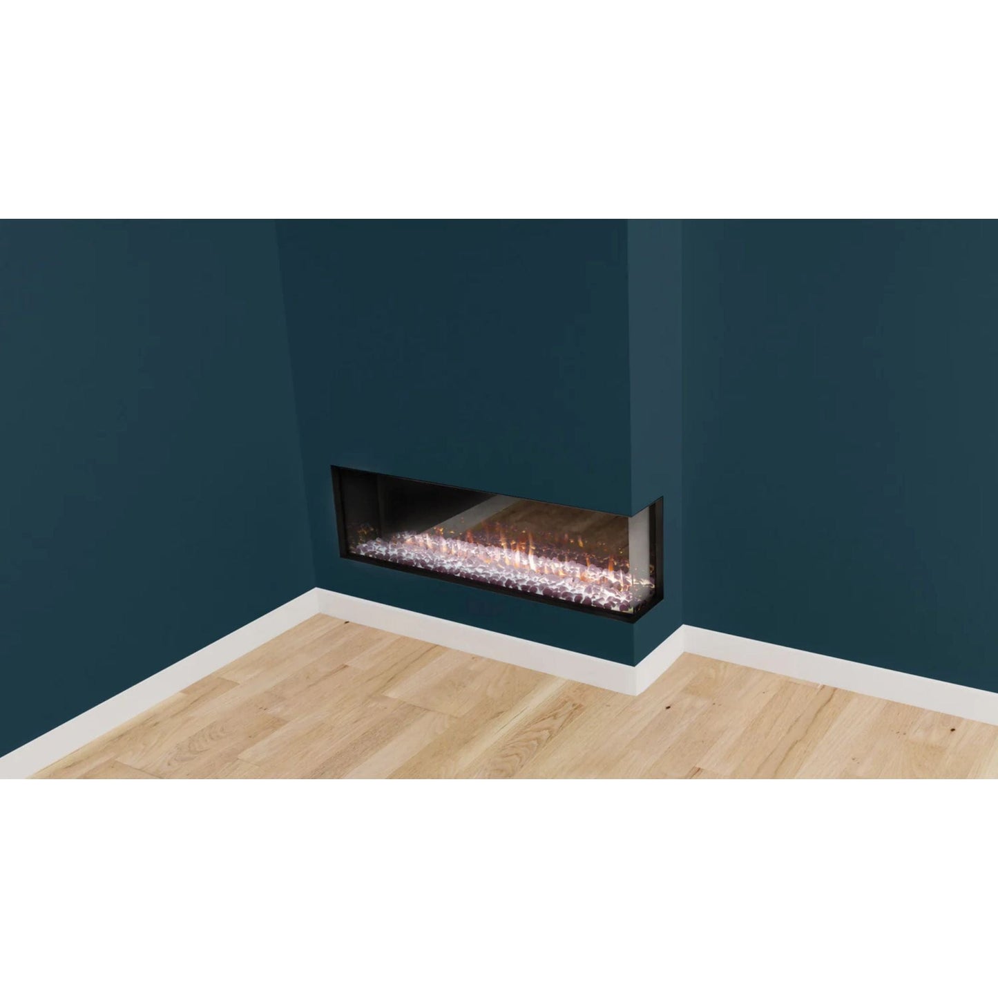 Ambe Multi49 Right-Corner 48" Built-in Multi Electric Fireplace