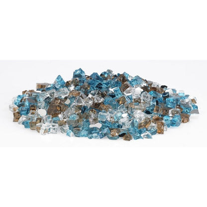 American Fireglass 1/2" Bali Reflective Pre-Mixed Fire Glass