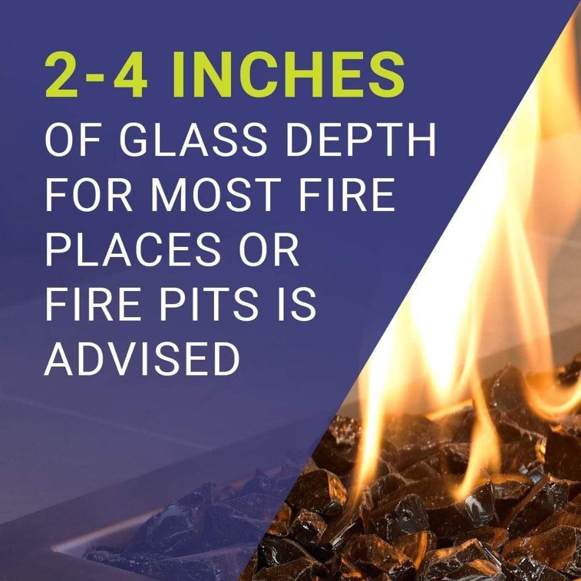 American Fireglass 1/2" Black Fire Glass