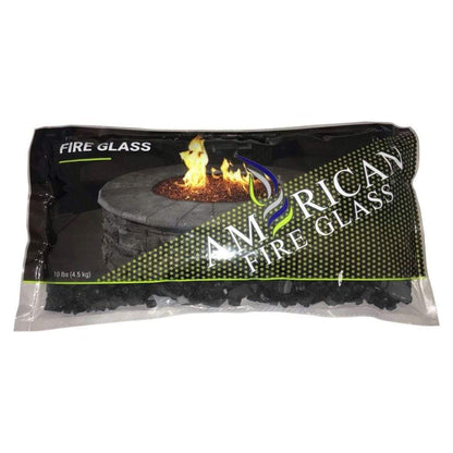 American Fireglass 1/2" Black Fire Glass