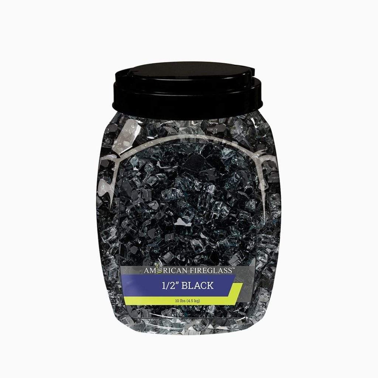 American Fireglass 1/2" Black Fire Glass