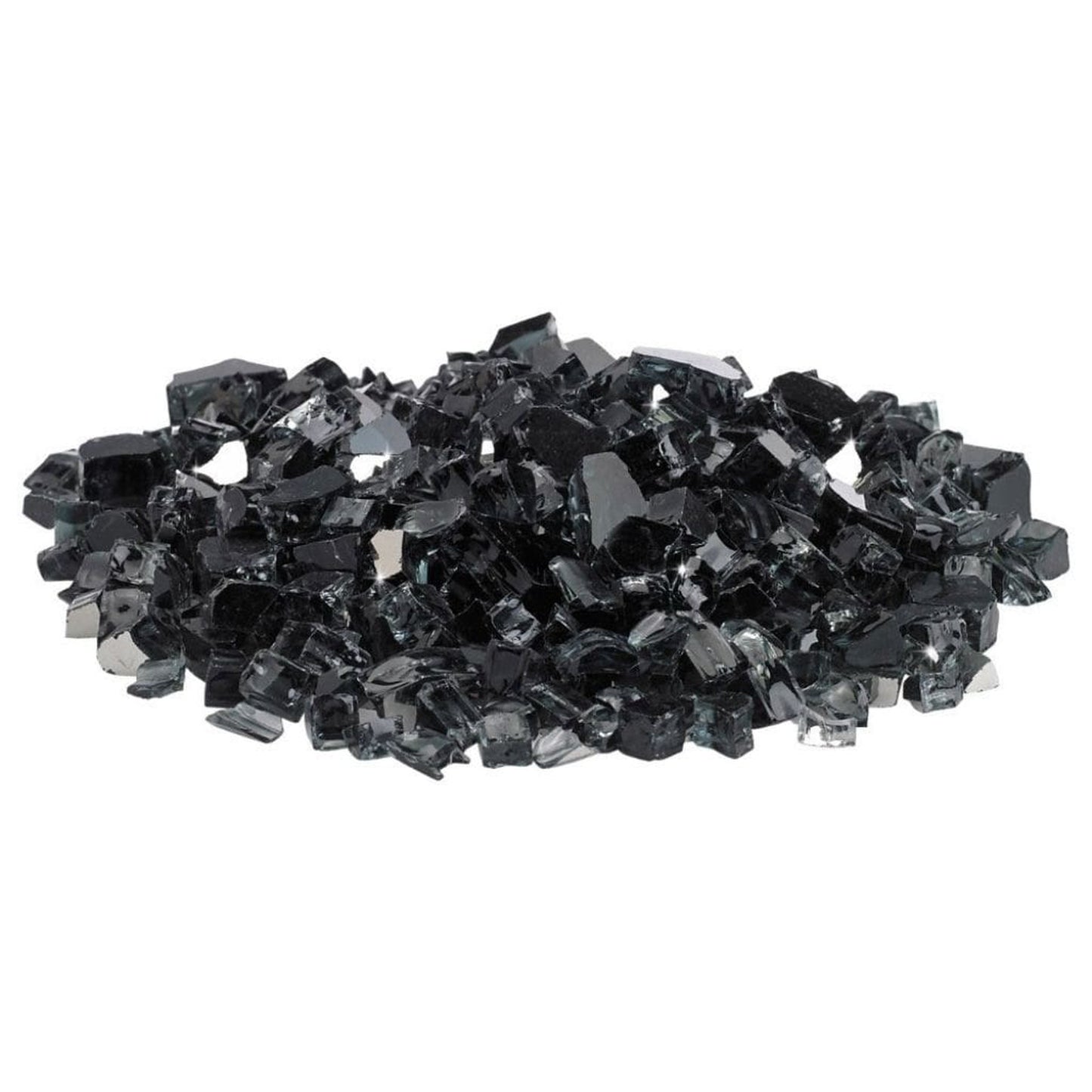 American Fireglass 1/2" Black Reflective Fire Glass