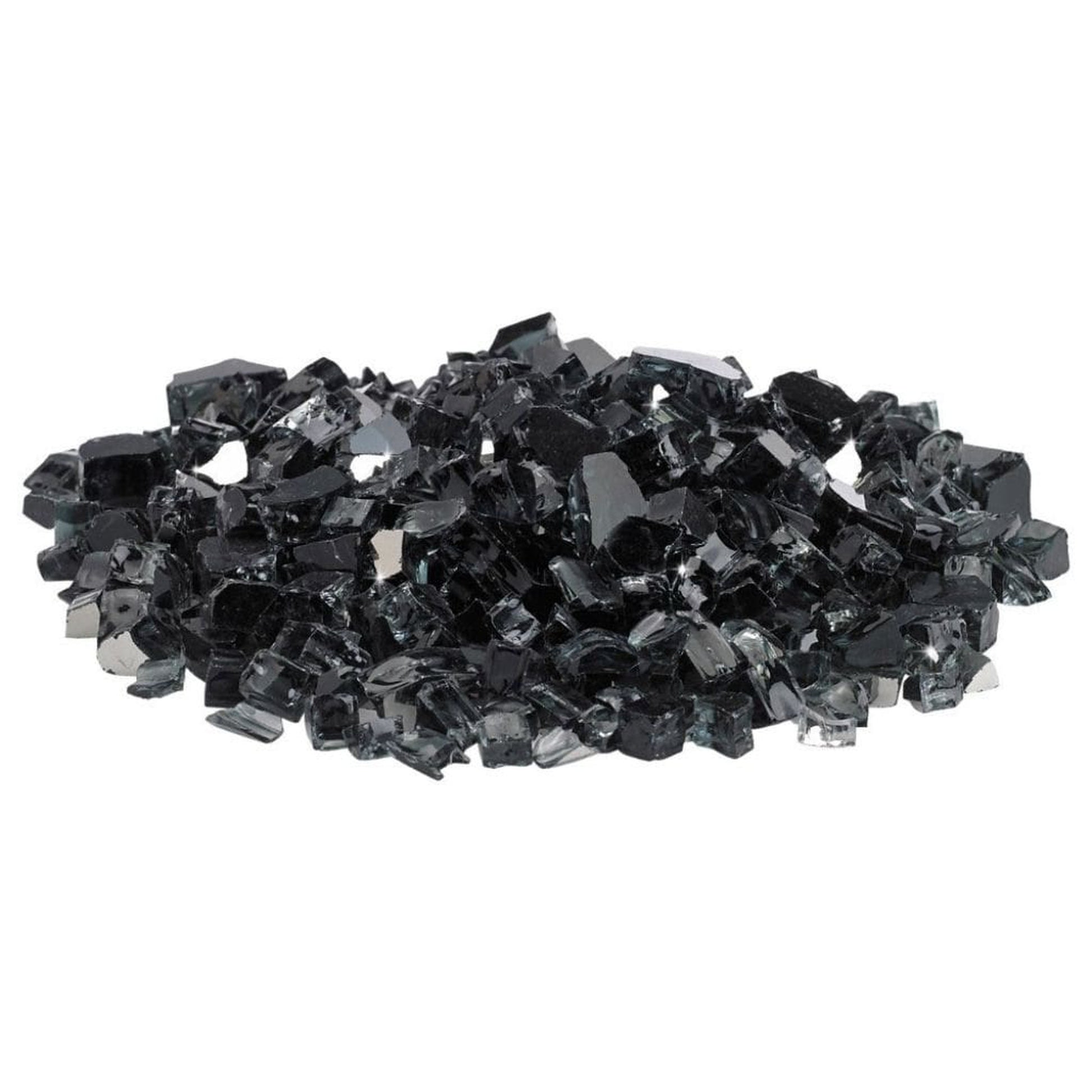 American Fireglass 1/2" Black Reflective Fire Glass