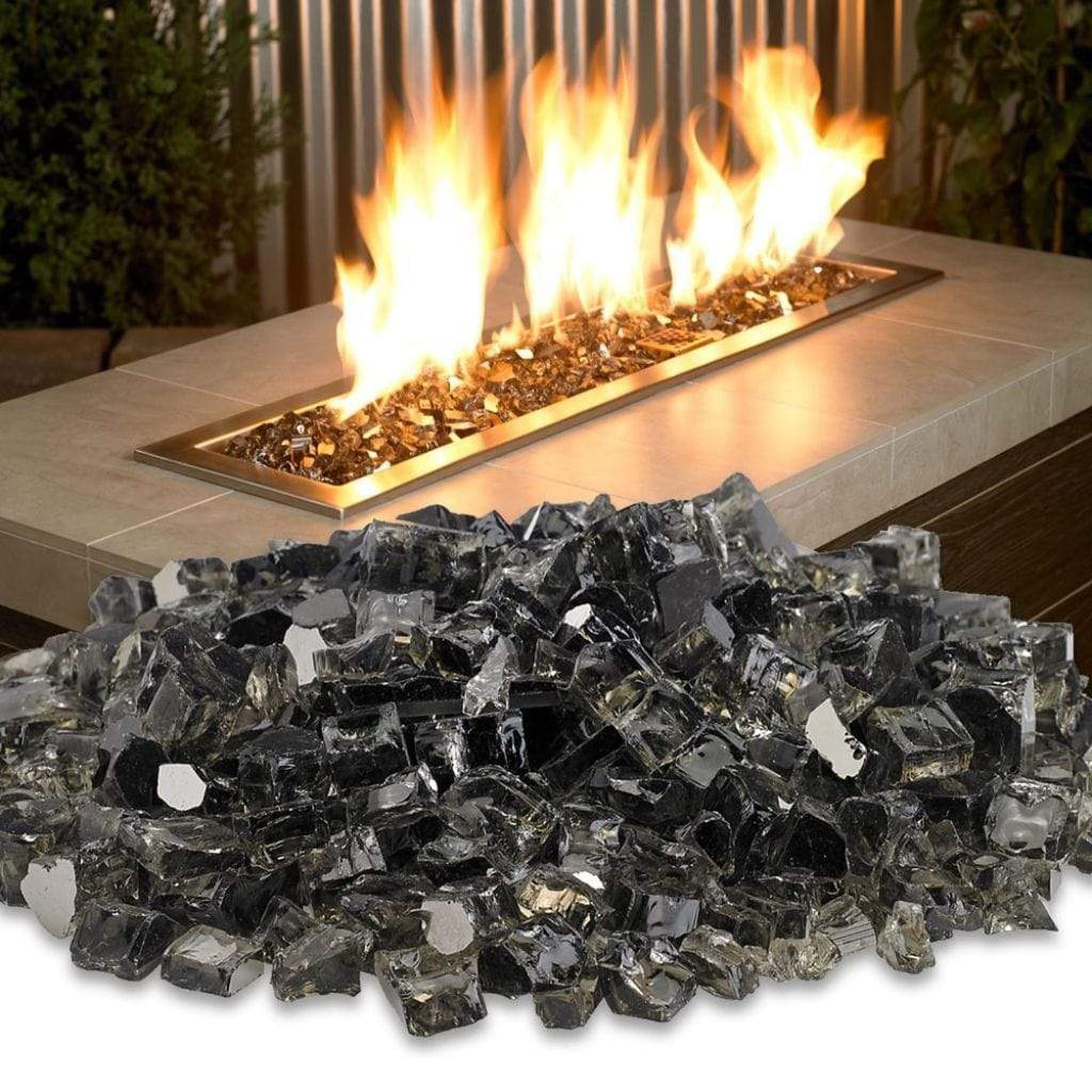 American Fireglass 1/2" Bronze Reflective Fire Glass