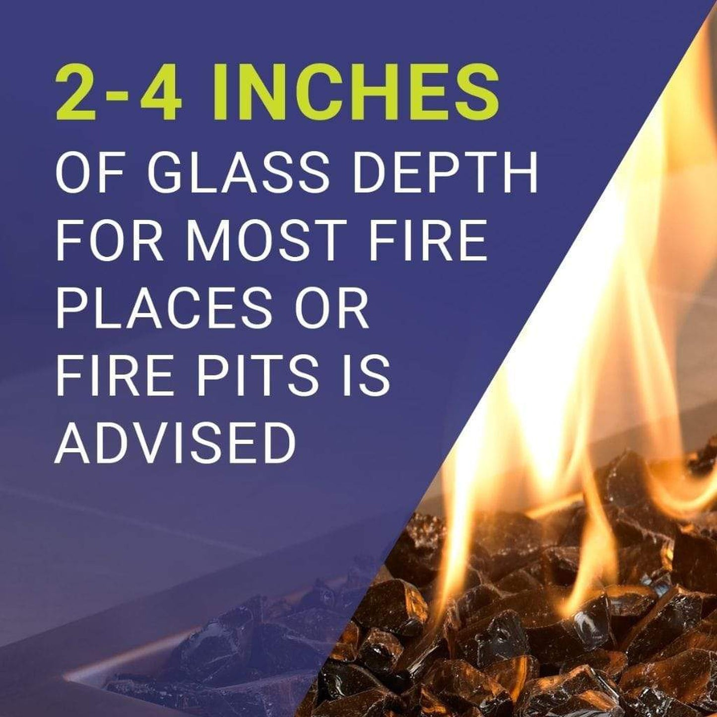 American Fireglass 1/2" Bronze Reflective Fire Glass