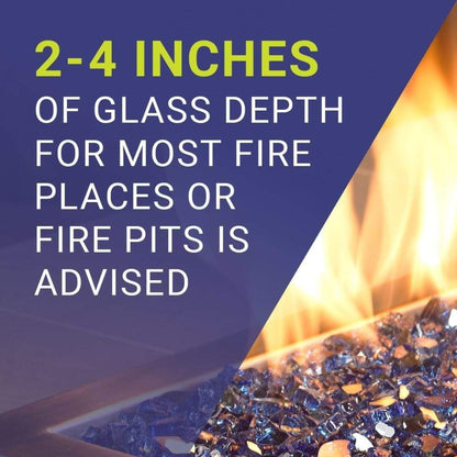American Fireglass 1/2" Cobalt Fire Glass