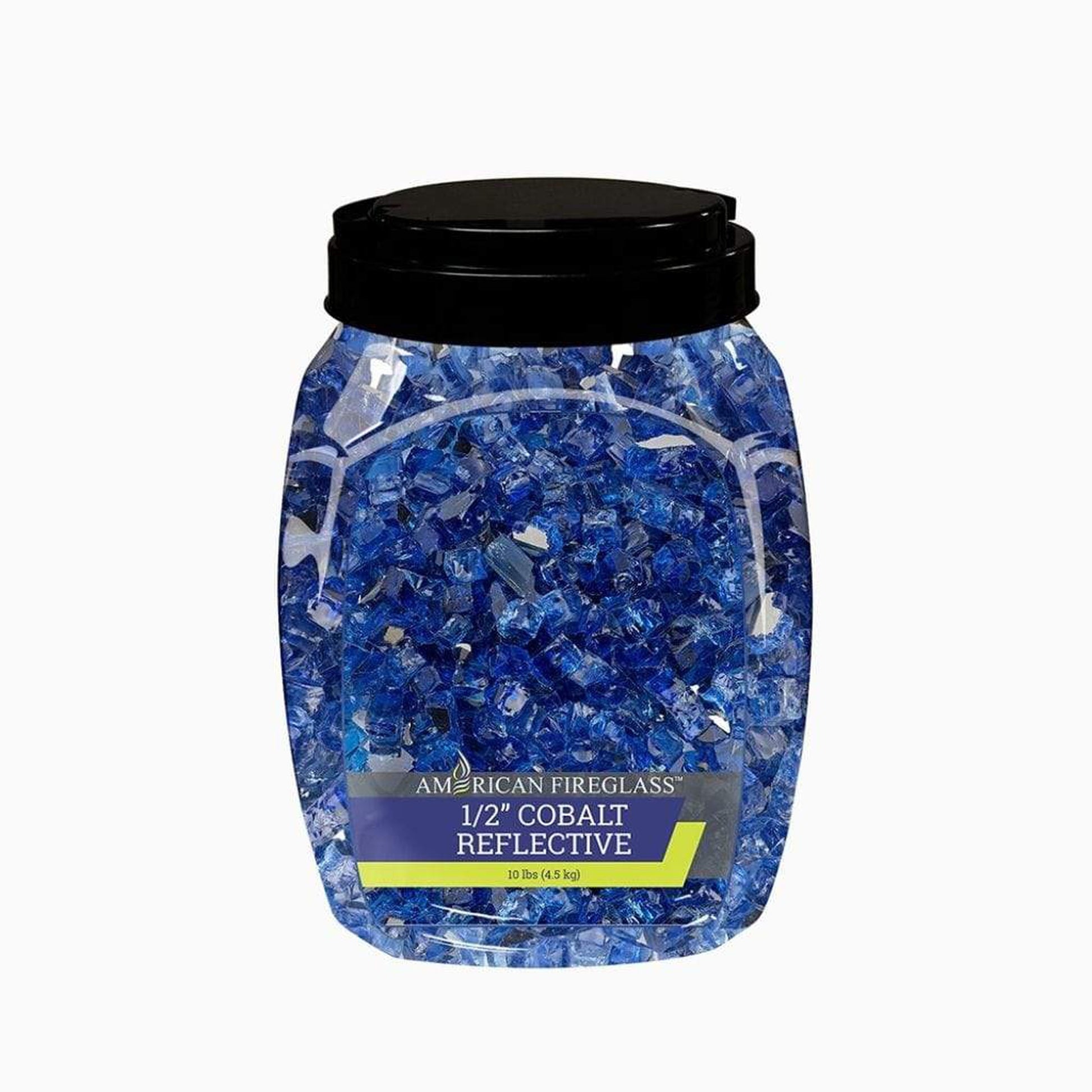 American Fireglass 1/2" Cobalt Reflective Fire Glass