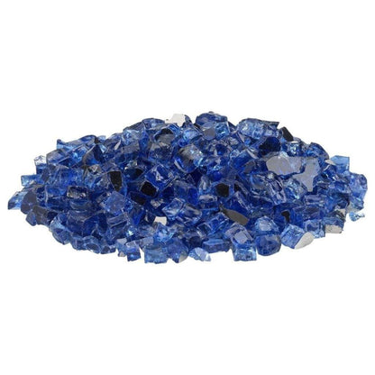 American Fireglass 1/2" Cobalt Reflective Fire Glass