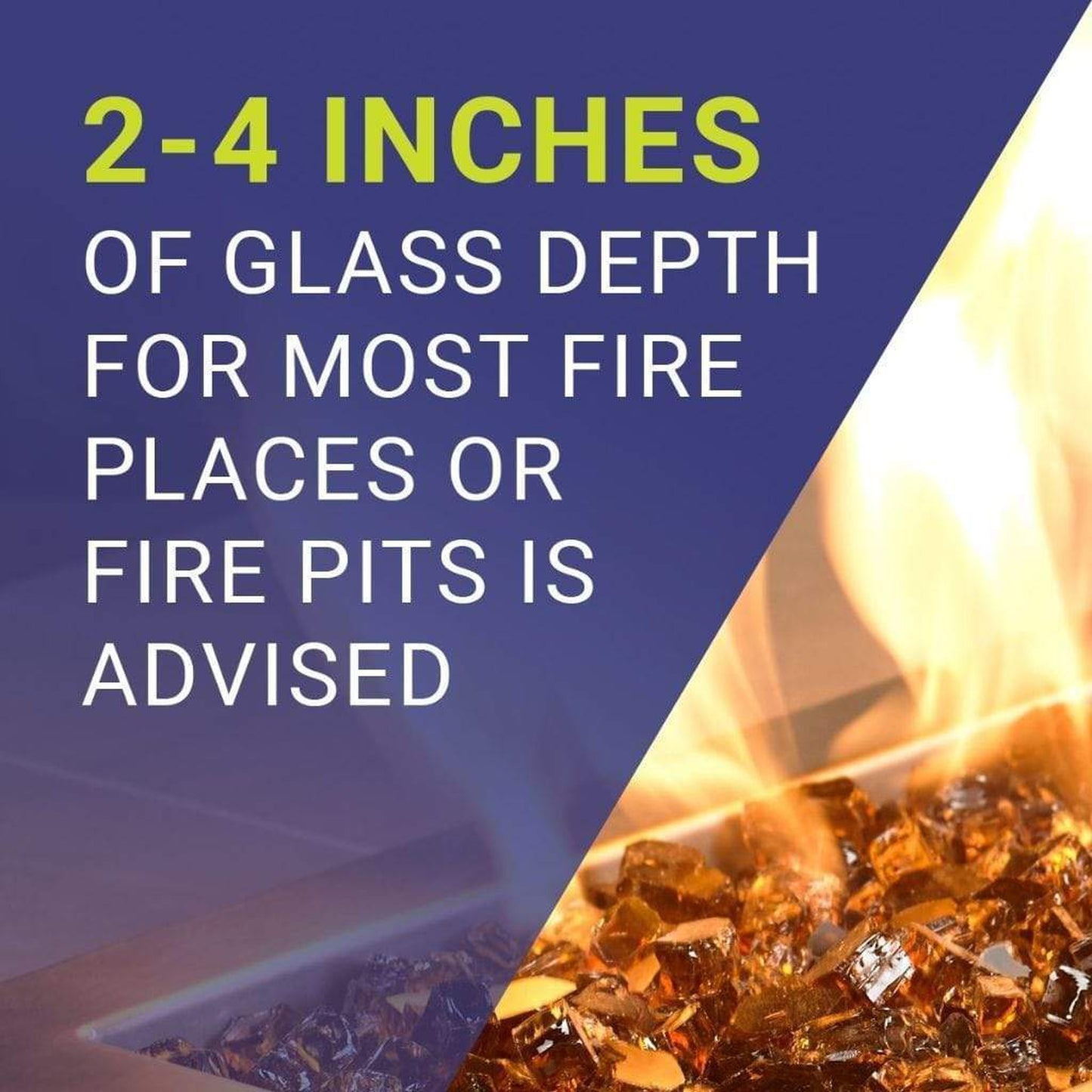 American Fireglass 1/2" Copper Fire Glass