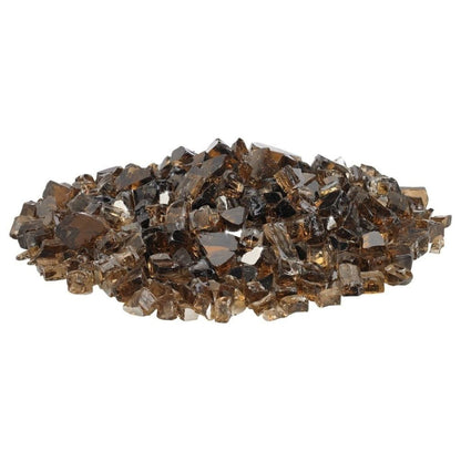 American Fireglass 1/2" Copper Reflective Fire Glass