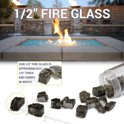 American Fireglass 1/2" Copper Reflective Fire Glass