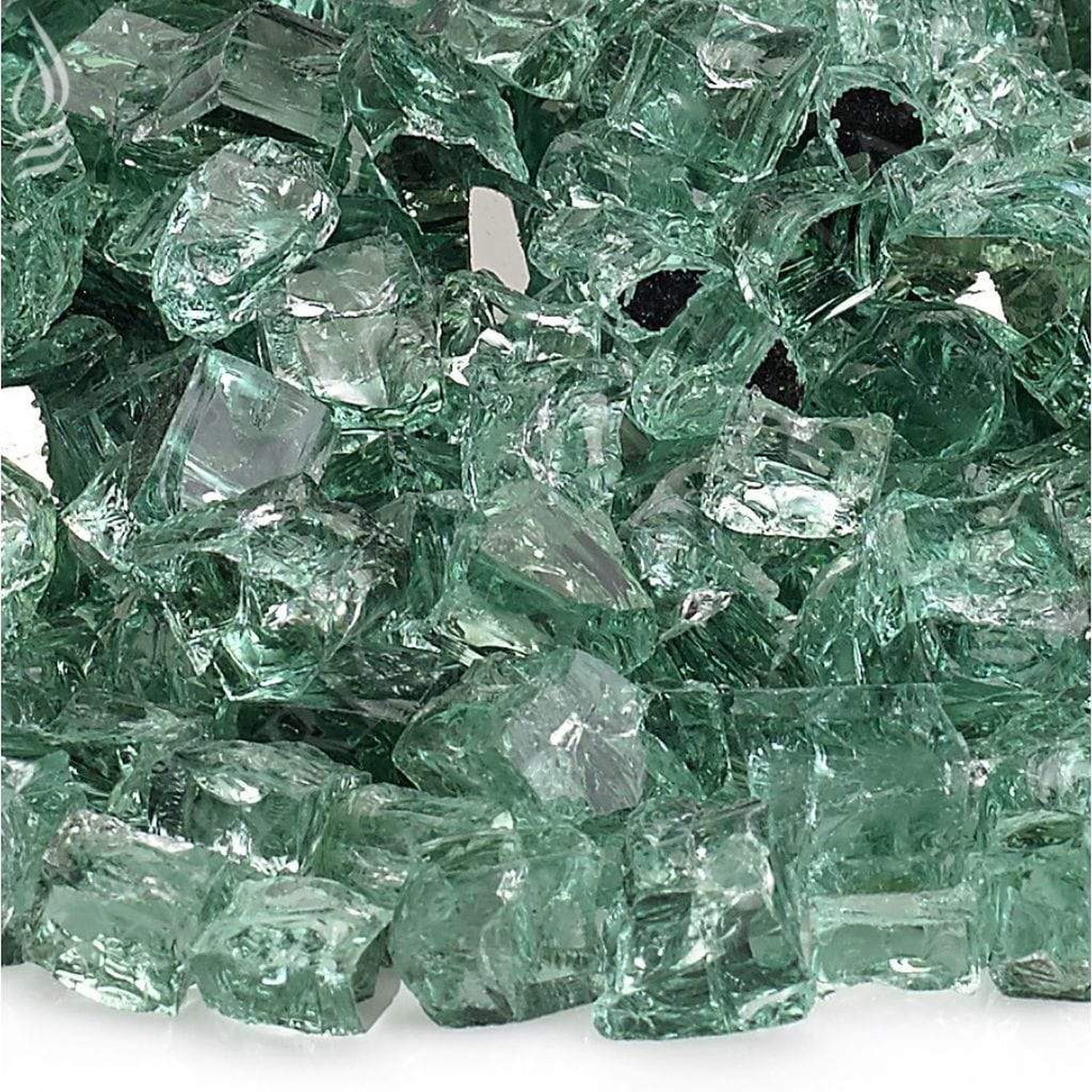 American Fireglass 1/2" Evergreen Reflective Fire Glass