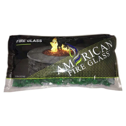 American Fireglass 1/2" Evergreen Reflective Fire Glass