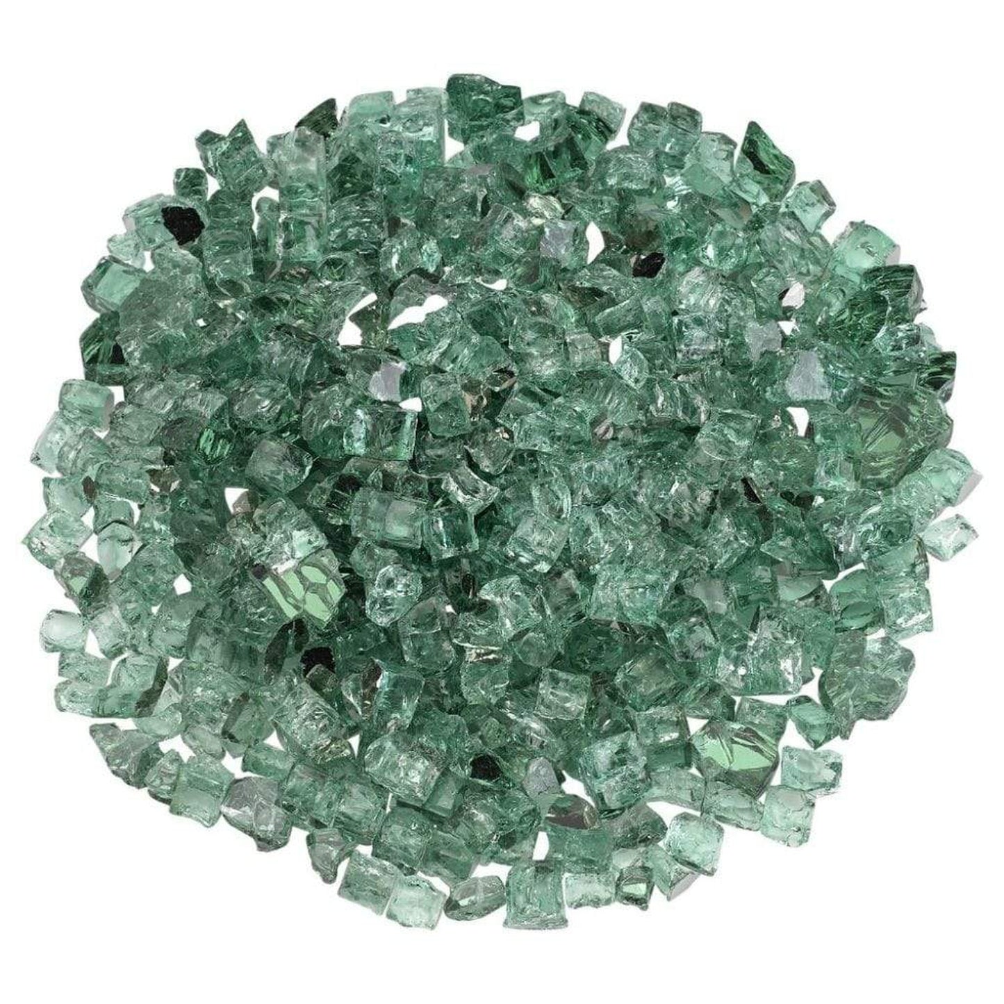 American Fireglass 1/2" Evergreen Reflective Fire Glass
