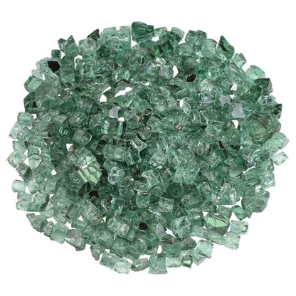 American Fireglass 1/2" Evergreen Reflective Fire Glass