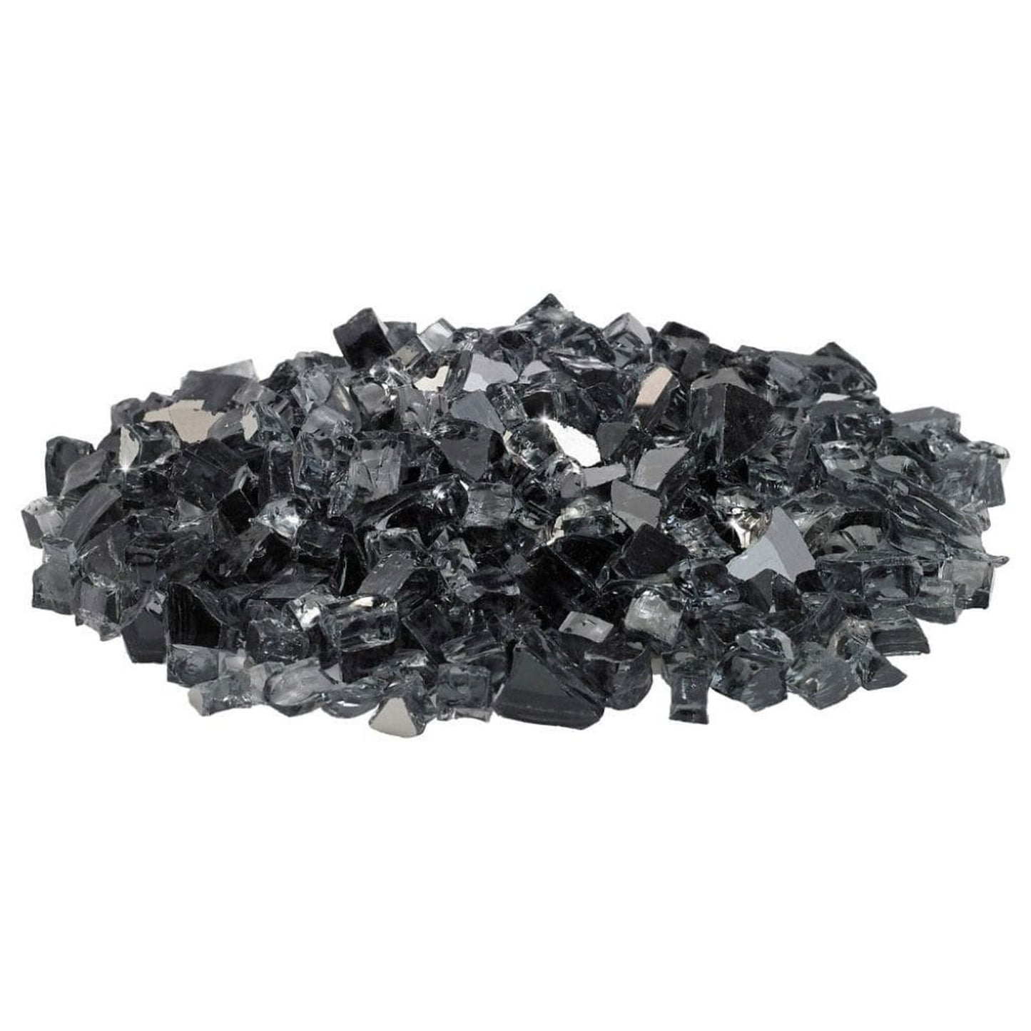 American Fireglass 1/2" Gray Reflective Fire Glass