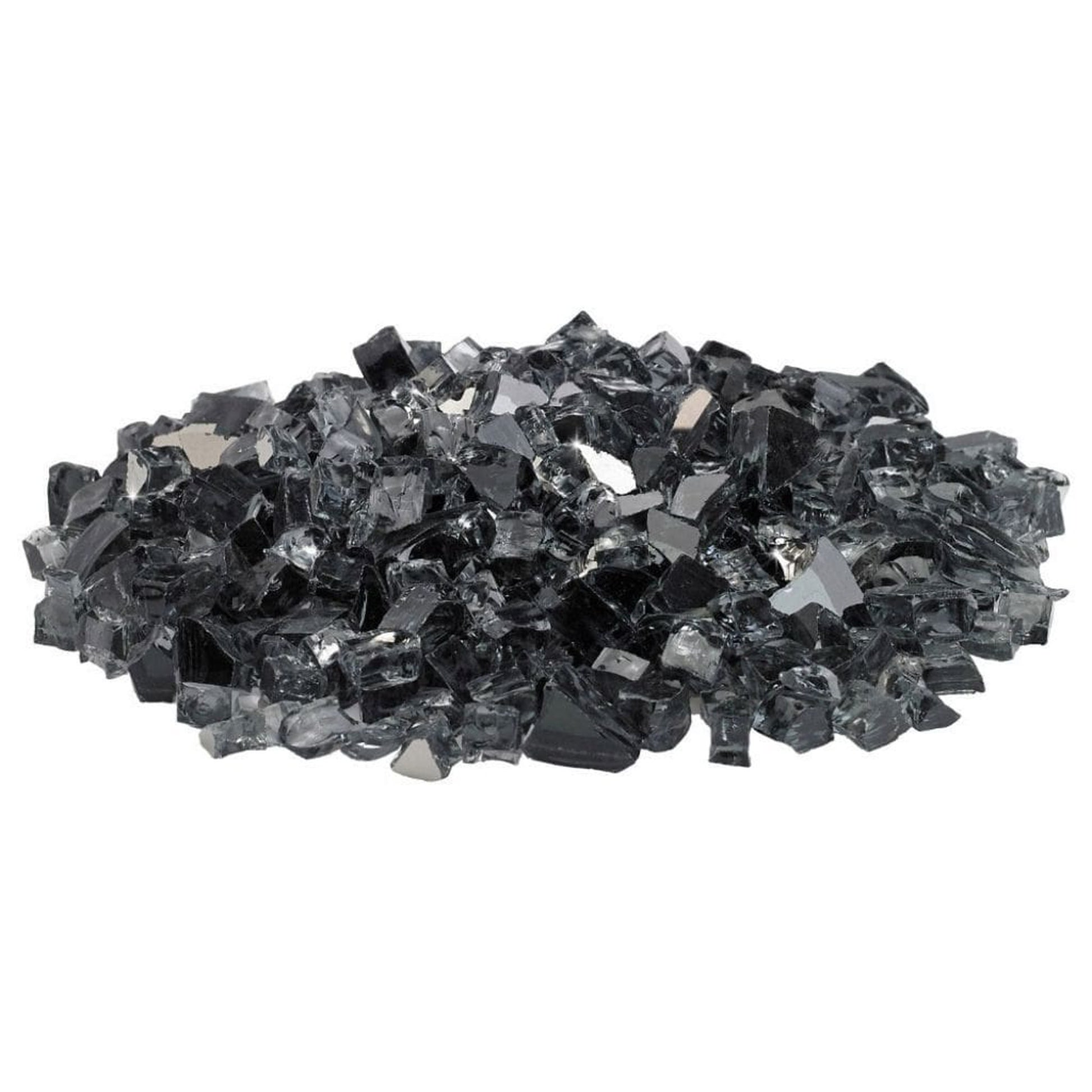 American Fireglass 1/2" Gray Reflective Fire Glass