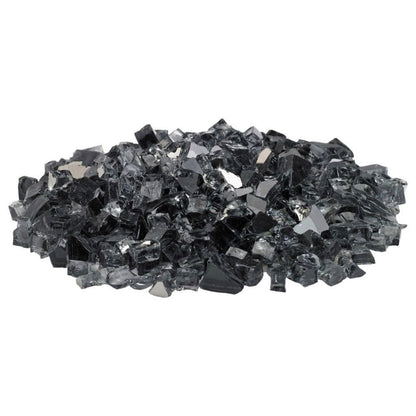 American Fireglass 1/2" Gray Reflective Fire Glass