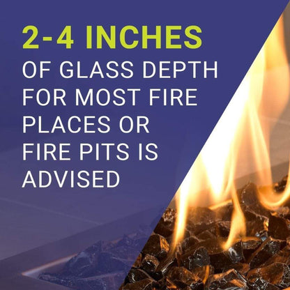 American Fireglass 1/2" Gray Reflective Fire Glass