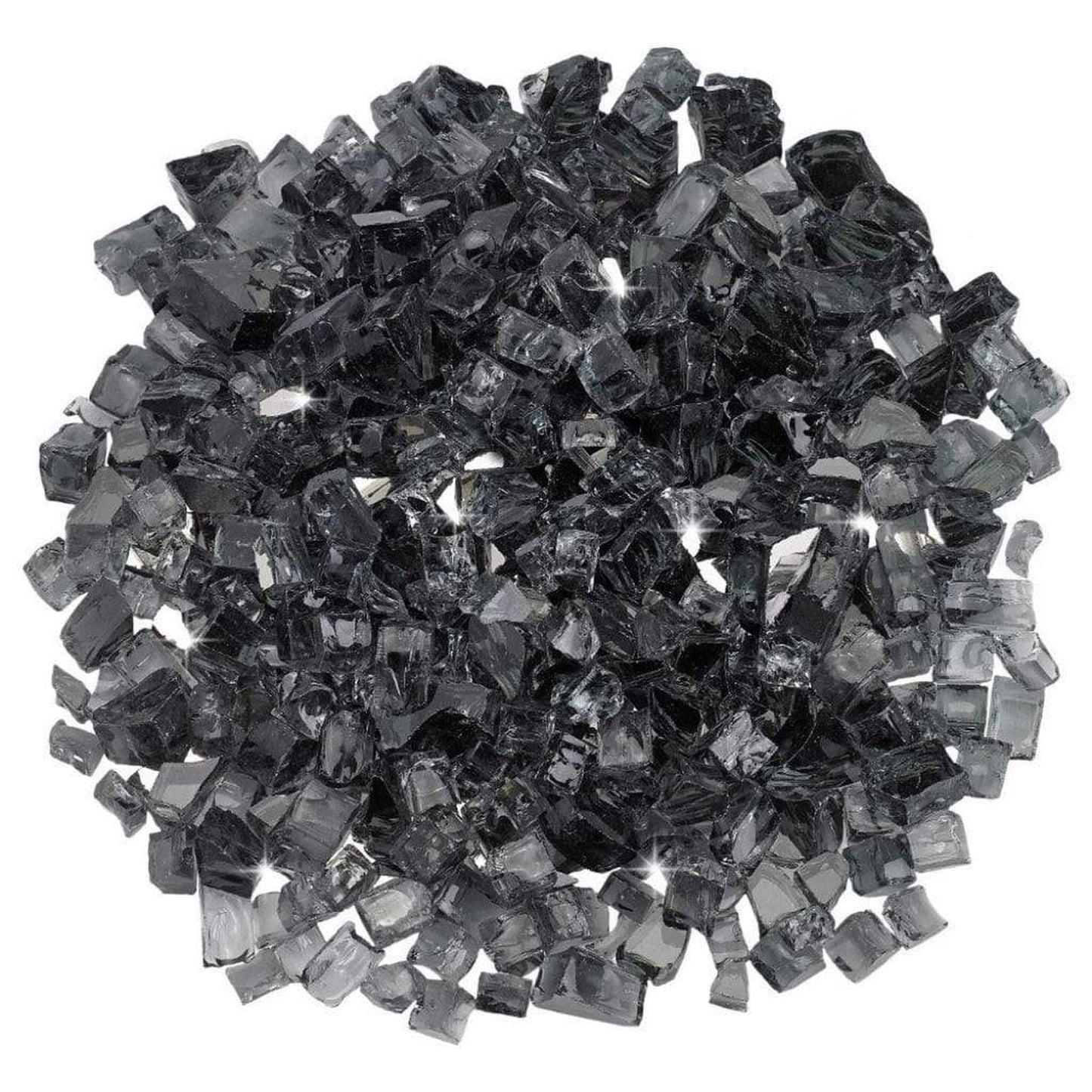 American Fireglass 1/2" Gray Reflective Fire Glass